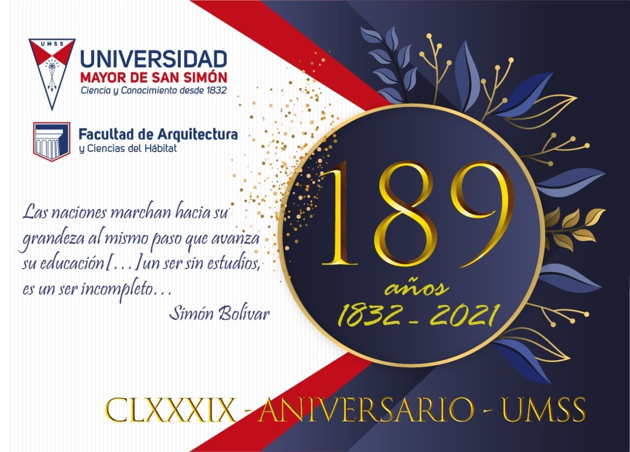189 Aniversario de nuestra Universidad Mayor de San Simón